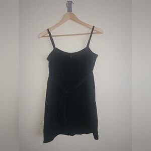 Brandy Melville black denim mini dress o/s